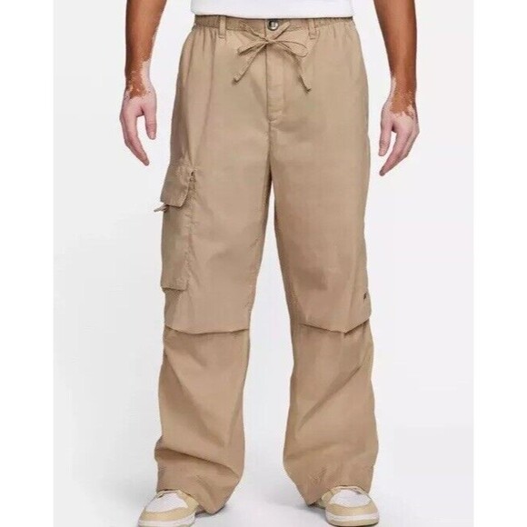 Nike Men’s Tech Pack Cargo Pants Waxed Canvas Khaki FN2614-247 $180 Sz Medium - Picture 1 of 8